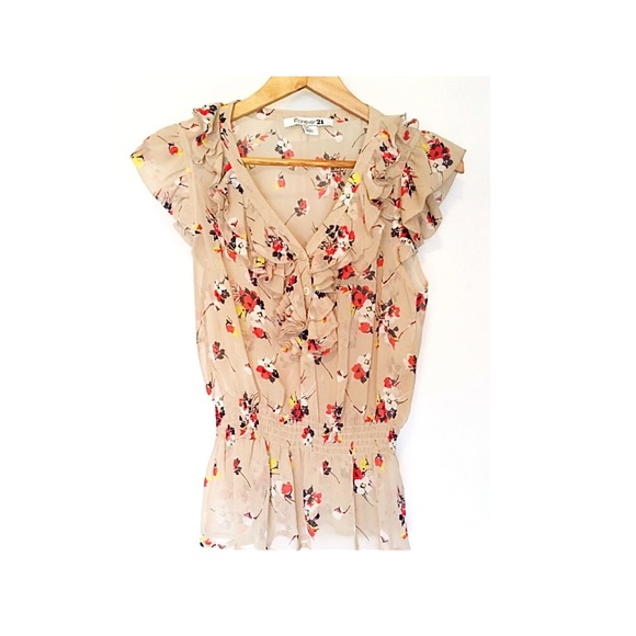 Forever 21 Tops - Forever 21 Floral Blouse